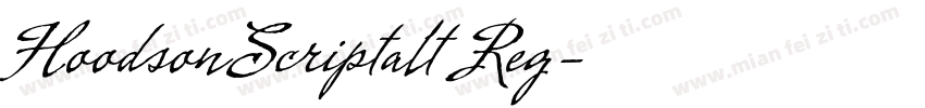 HoodsonScriptalt Reg字体转换
